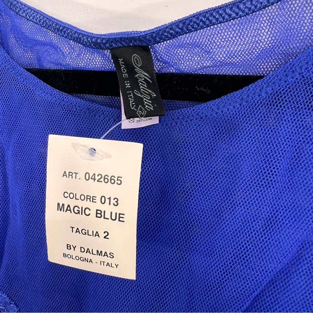 NWT 80s 90s Malizia La Perla Italian lace one piece sheer teddy bodysuit 34 / M - Picture 14 of 16